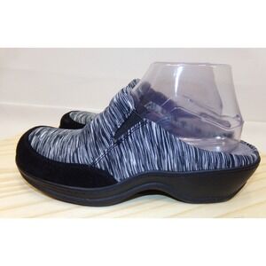 Softwalk Womens Alcon Clogs Mules Lightweight Slip On Black White Size 8.5N